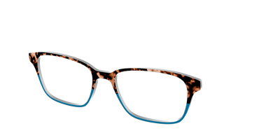 The Bondi Blue Tortoise Split - Angle Top Thumbnail - Pair Eyewear