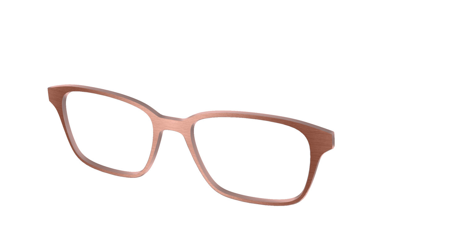 The Brushed Champagne - Angle Top Image - Pair Eyewear
