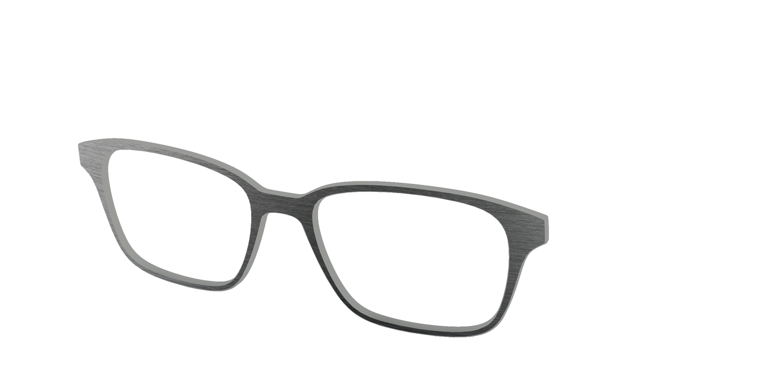 The Brushed Nickel - Angle Top Image - Pair Eyewear