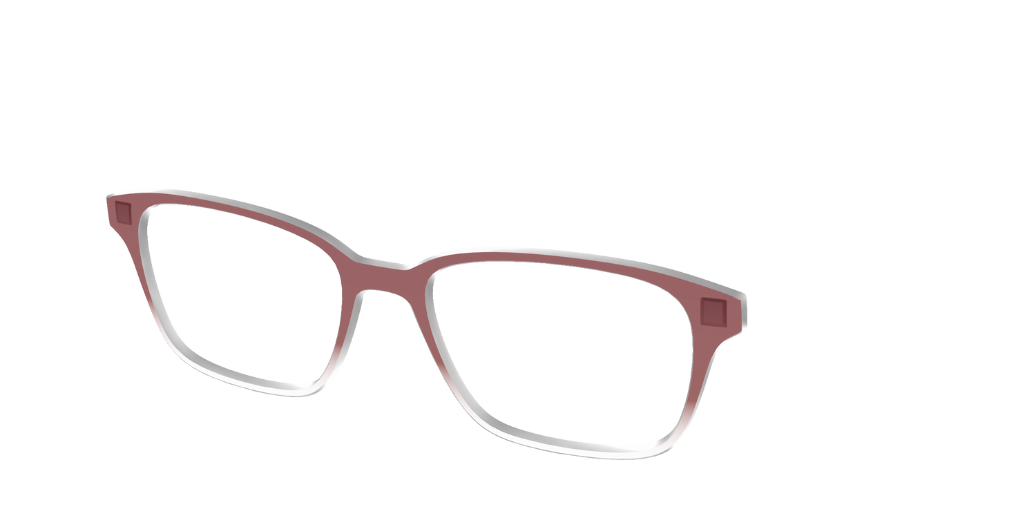 The Burgundy Gradient Crystal - Angle Top Image - Pair Eyewear