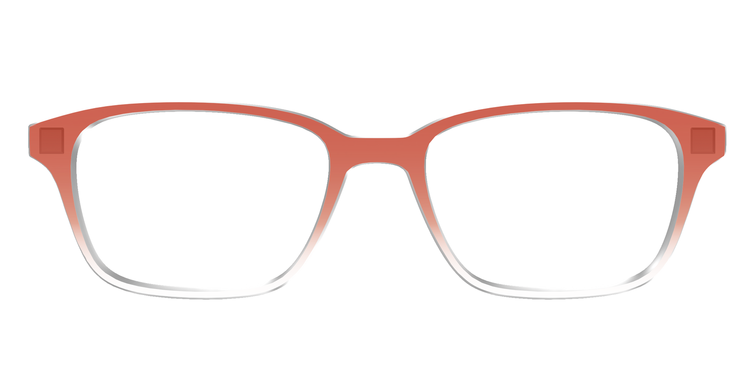 The Burnt Orange Gradient Crystal - Front Top Image - Pair Eyewear