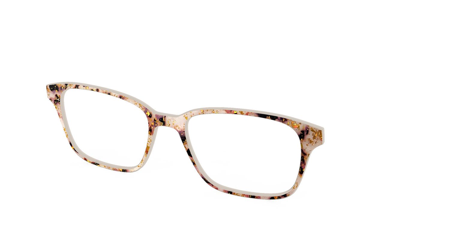 The Buttercream Tortoise with Gold Flakes - Angle Top Image - Pair Eyewear