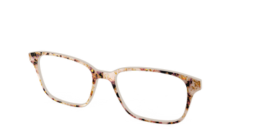 The Buttercream Tortoise with Gold Flakes - Angle Top Thumbnail - Pair Eyewear