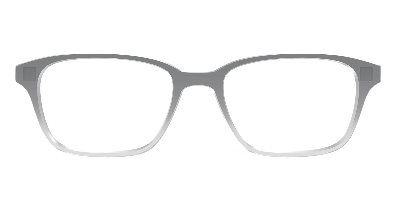 The Charcoal to Light Gray Gradient Crystal - Front Top Image - Pair Eyewear