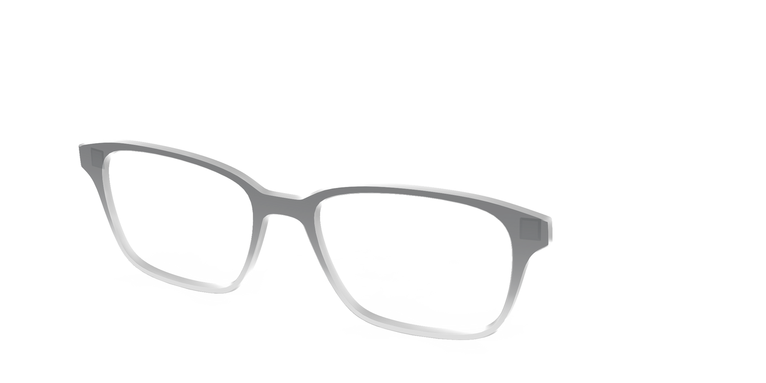 The Charcoal to Light Gray Gradient Crystal - Angle Top Image - Pair Eyewear