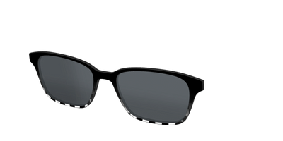 The Polarized Checkerboard Fade Sun Top - Angle Top Thumbnail - Pair Eyewear