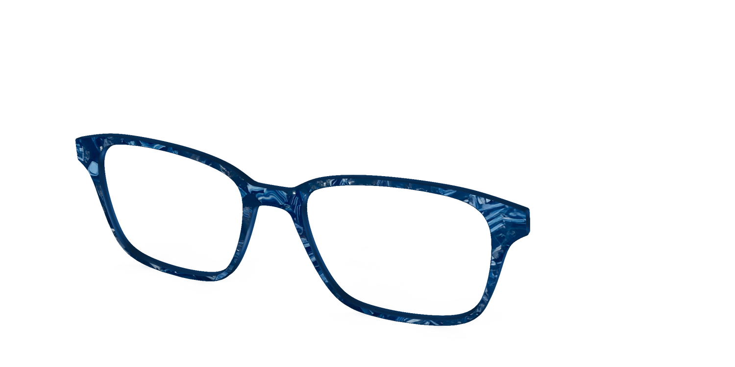 The Deep Slate Pearl Marble - Angle Top Image - Pair Eyewear