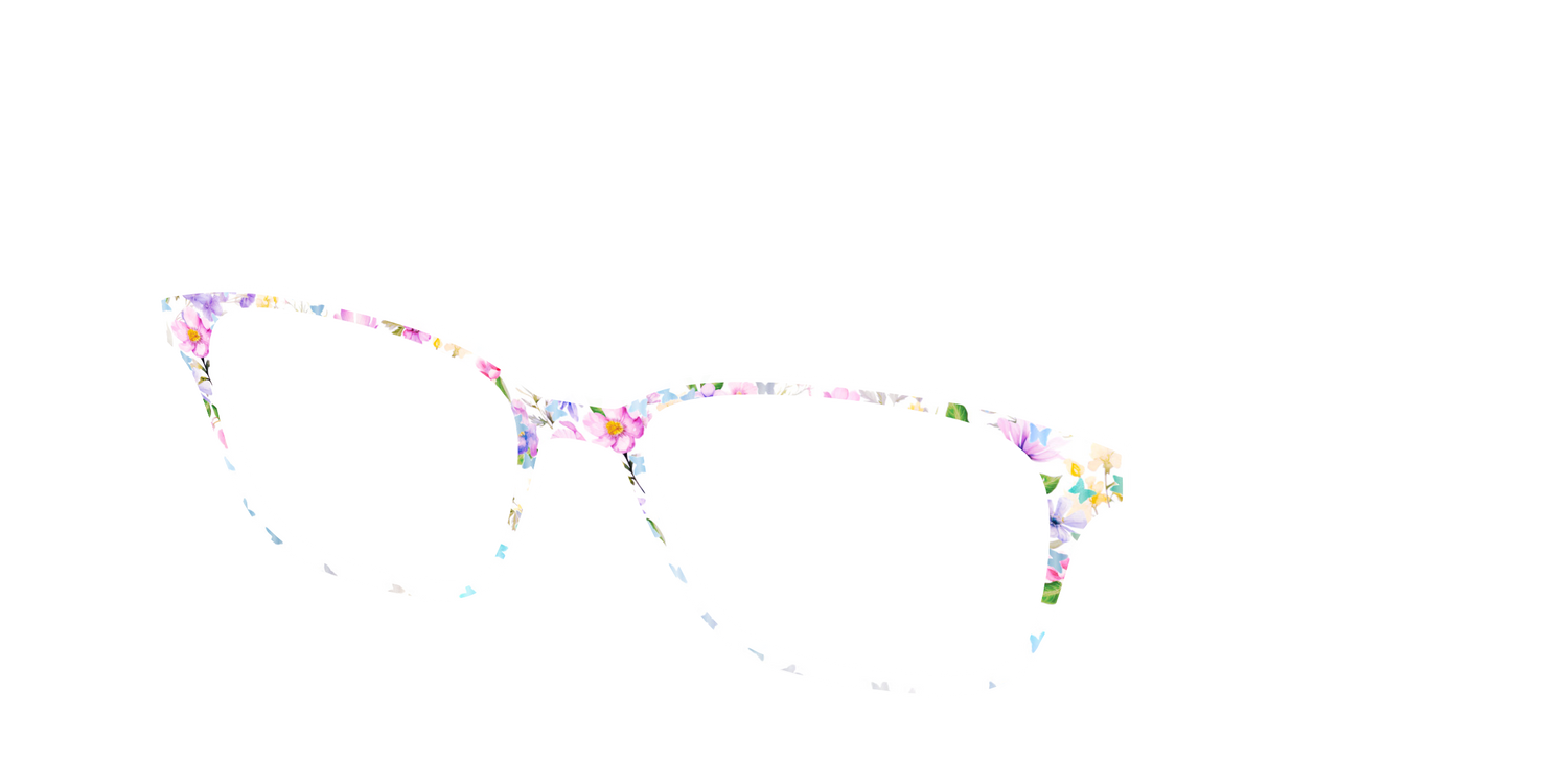 The Delicate Flower Crown with Butterfly Glitter - Angle Top Image - Pair Eyewear