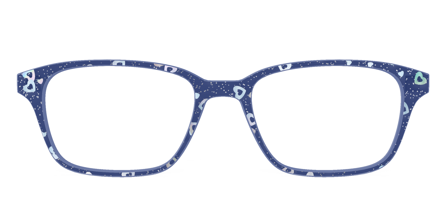 The Denim Heart Glitter Crystal - Front Top Image - Pair Eyewear