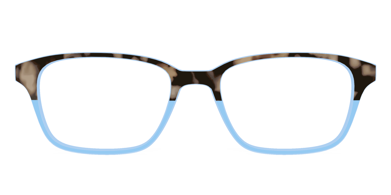 The Denim Tortoise Crystal Split - Front Top Image - Pair Eyewear