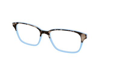 The Denim Tortoise Crystal Split - Angle Top Thumbnail - Pair Eyewear