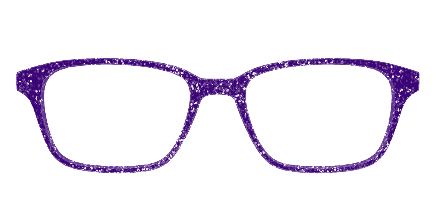 The Electric Purple Sparkle - Front Top Image - Pair Eyewear