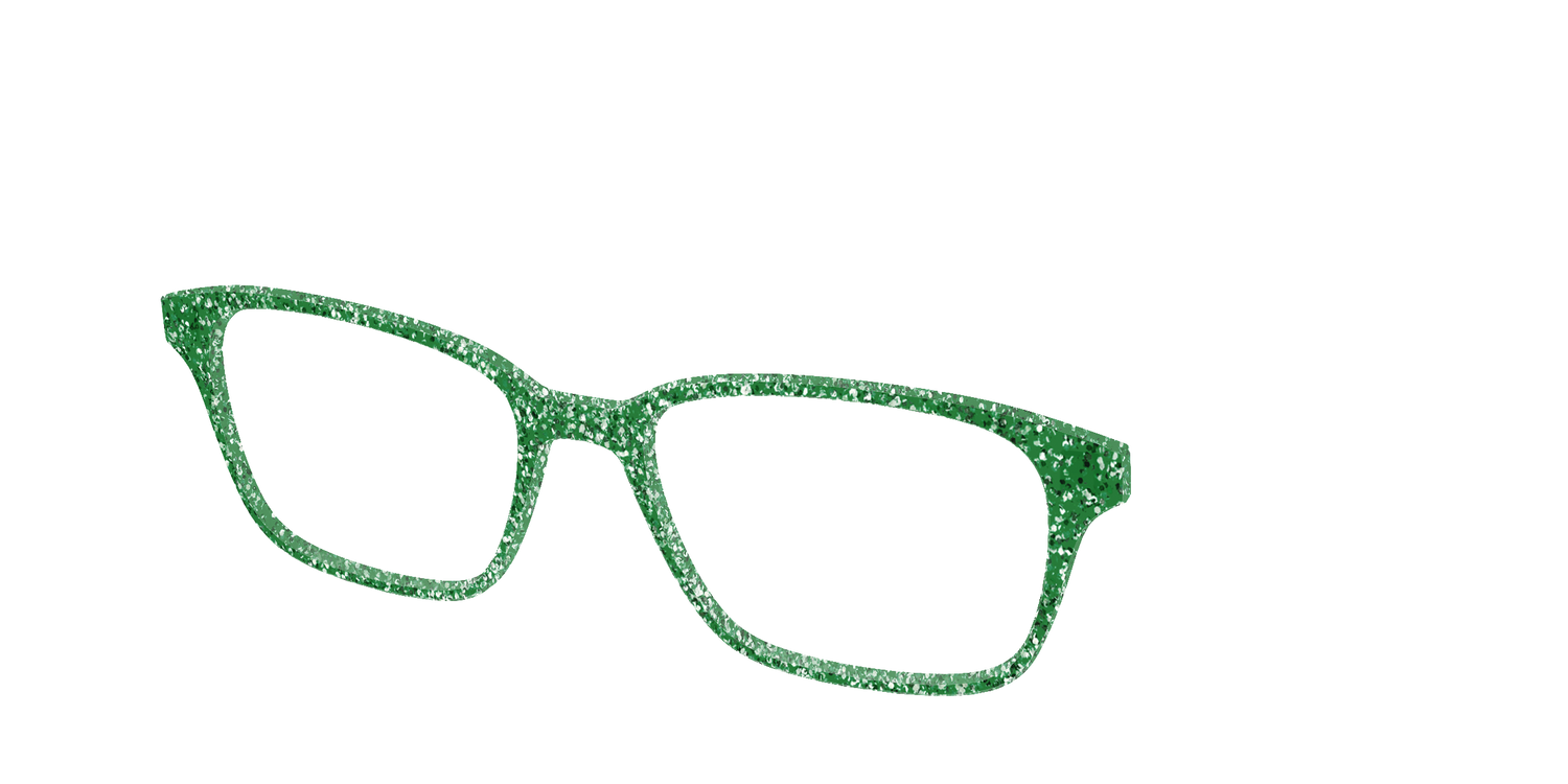 The Emerald Sparkle - Angle Top Image - Pair Eyewear