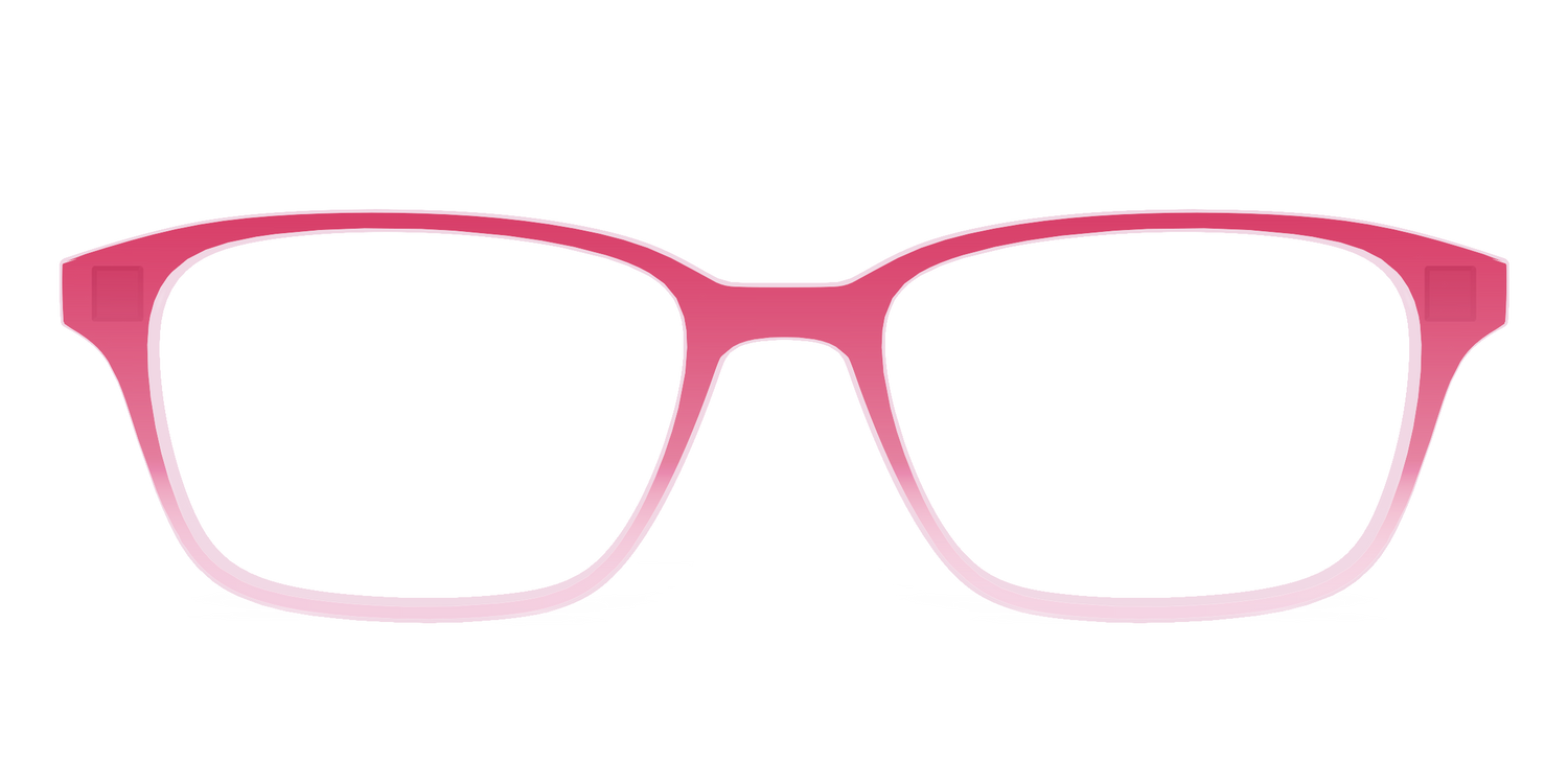 The Flamingo to Blush Gradient Crystal - Front Top Image - Pair Eyewear