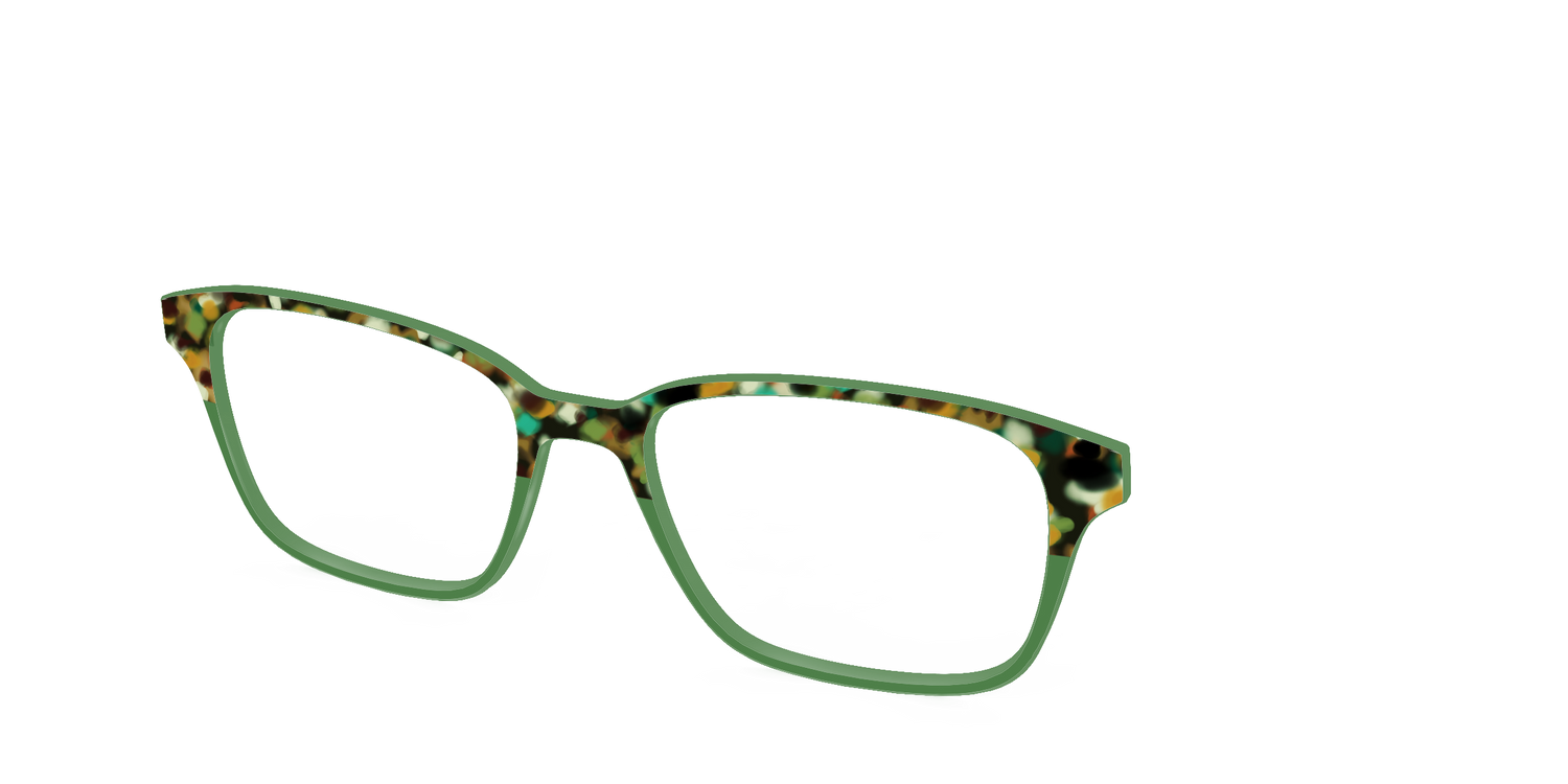 The Forest Tortoise Crystal Split - Angle Top Image - Pair Eyewear