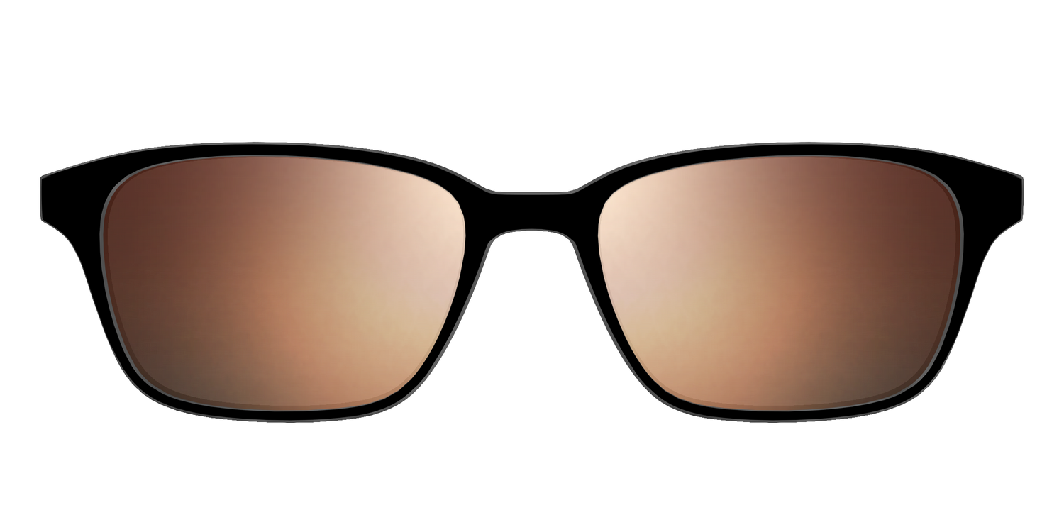 The Polarized Gold Reflective Sun Top - Front Top Image - Pair Eyewear