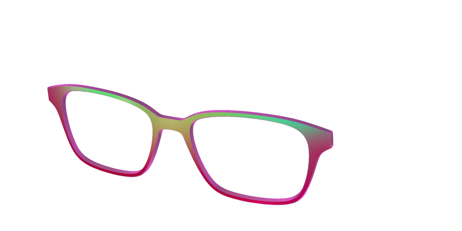 The Guava Ombre - Angle Top Image - Pair Eyewear