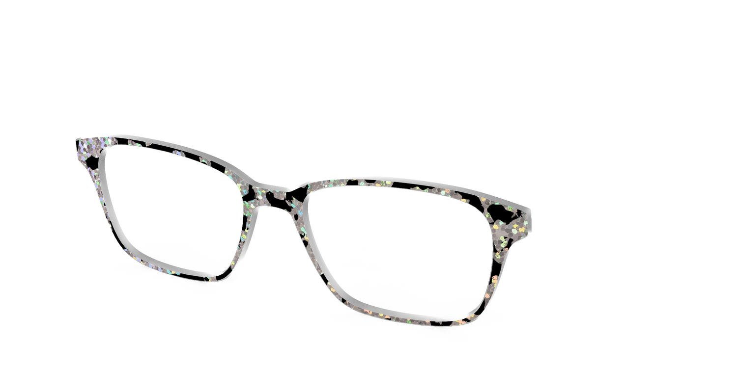 The Holographic Mottled Tortoise - Angle Top Image - Pair Eyewear
