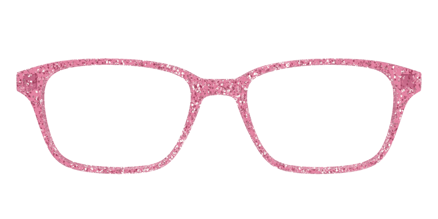 The Hot Pink Sparkle - Front Top Image - Pair Eyewear