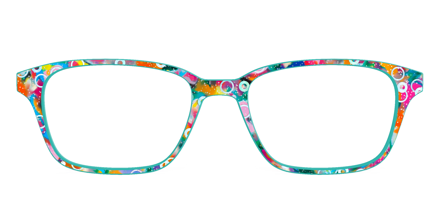 The Imaginative Tortoise with Bubble Glitter - Front Top Image - Pair Eyewear
