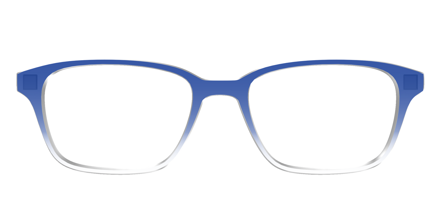 The Indigo Gradient Crystal - Front Top Image - Pair Eyewear