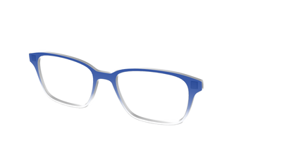 The Indigo Gradient Crystal - Angle Top Thumbnail - Pair Eyewear