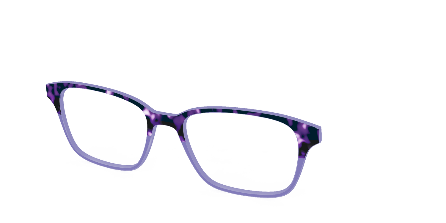 The Iris Tortoise Crystal Split - Angle Top Image - Pair Eyewear
