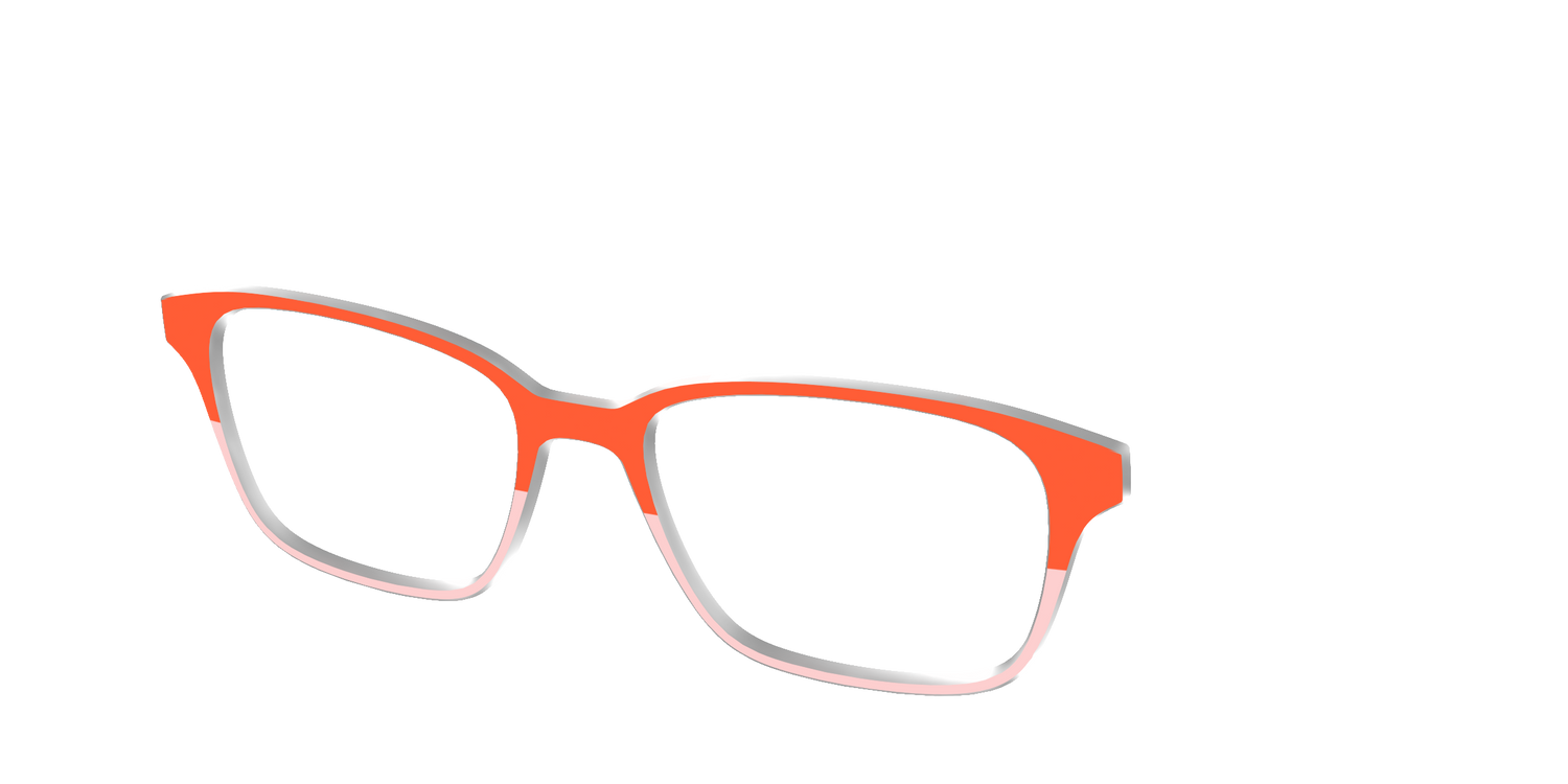 The Jasper & Venetian Pink Split - Angle Top Image - Pair Eyewear
