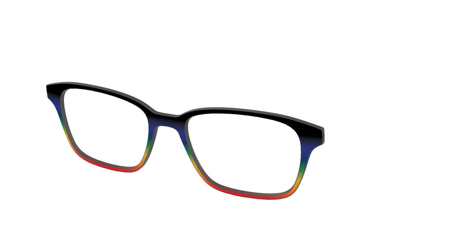 The Love Wins Gradient - Angle Top Image - Pair Eyewear