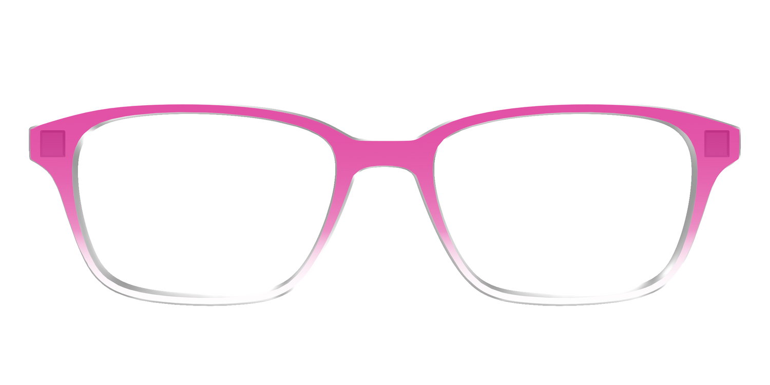 The Magenta Gradient Crystal - Front Top Image - Pair Eyewear