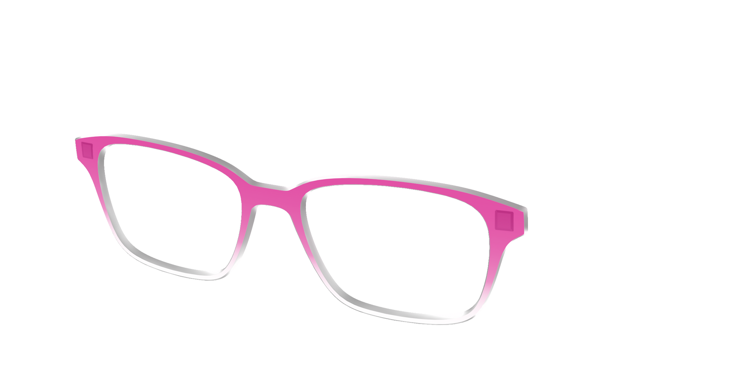 The Magenta Gradient Crystal - Angle Top Image - Pair Eyewear