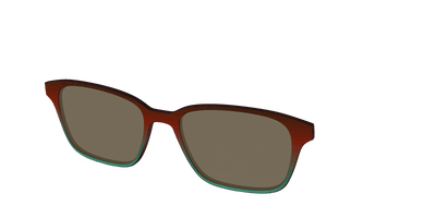 The Polarized Mahogany to Juniper Woodgrain Sun Top - Angle Top Thumbnail - Pair Eyewear