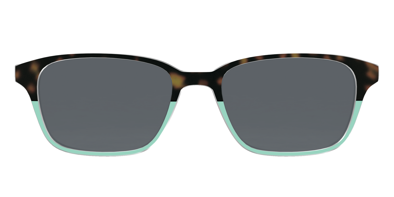 The Polarized Matcha Split Sun Top - Front Top Image - Pair Eyewear