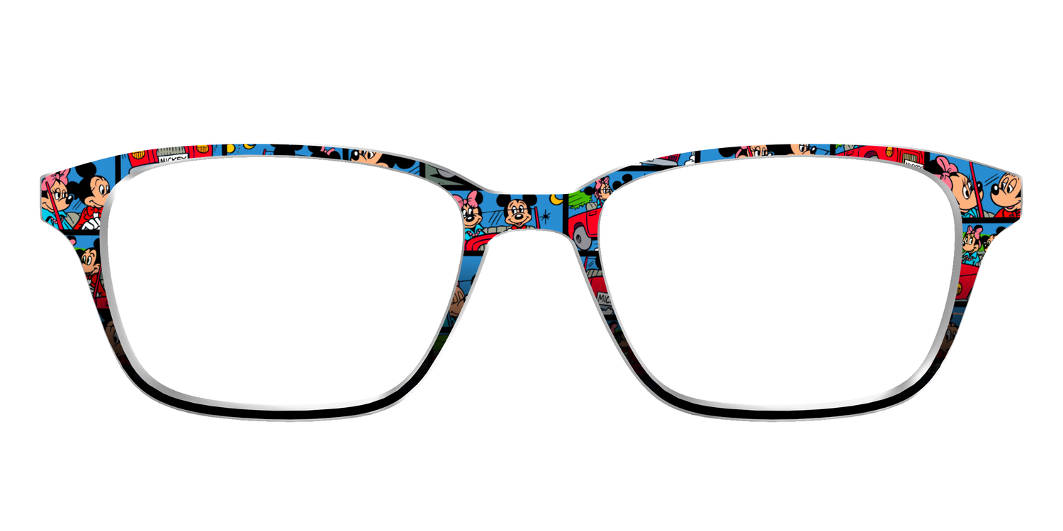 The Mickey & Minnie Comic Split - Front Top Image - Pair Eyewear