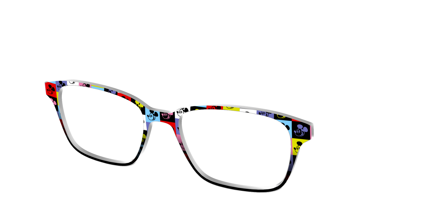 The Mickey Check - Angle Top Image - Pair Eyewear