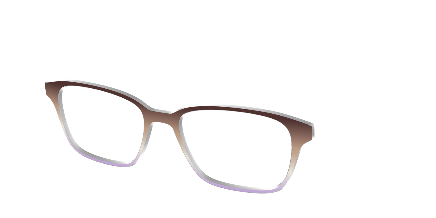 The Mocha to Light Lavender Gradient - Angle Top Image - Pair Eyewear