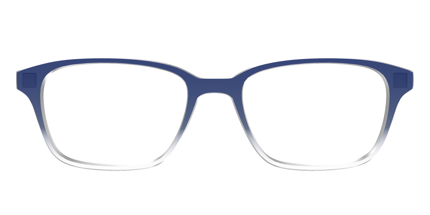 The Navy Gradient Crystal - Front Top Image - Pair Eyewear