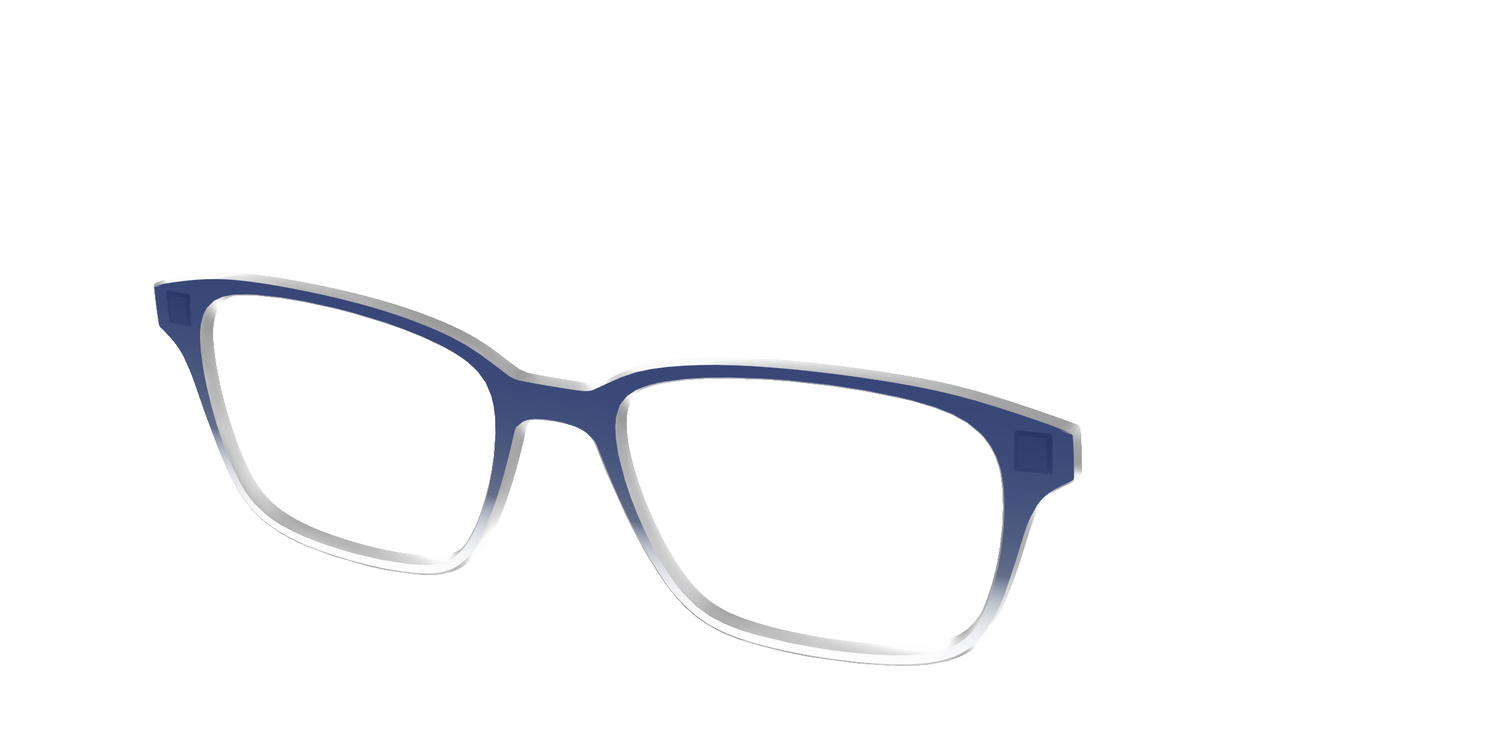 The Navy Gradient Crystal - Angle Top Image - Pair Eyewear