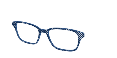The Navy Pin Dot - Angle Top Thumbnail - Pair Eyewear