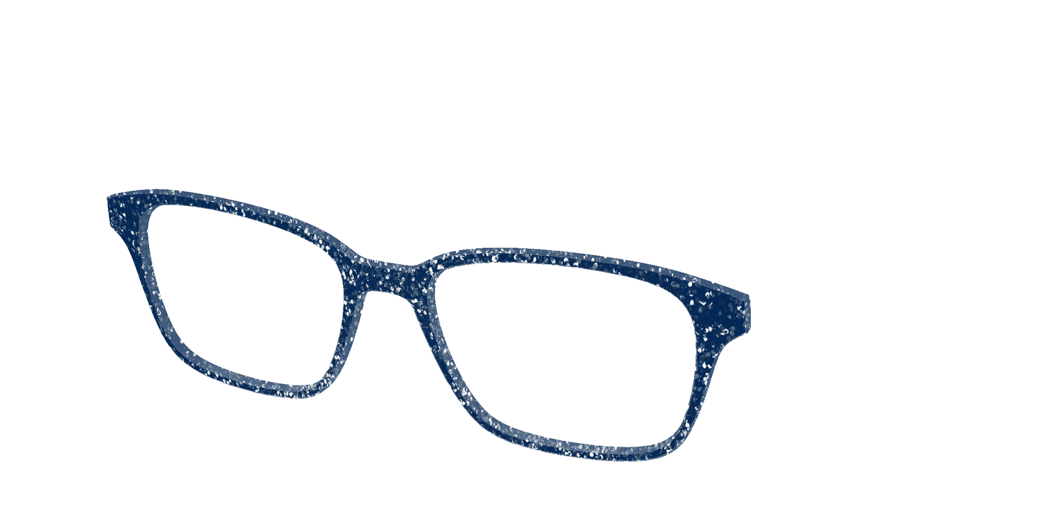 The Navy Sparkle - Angle Top Image - Pair Eyewear