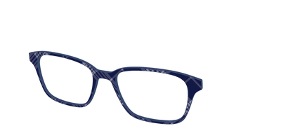 The Navy Twill Plaid - Angle Top Thumbnail - Pair Eyewear