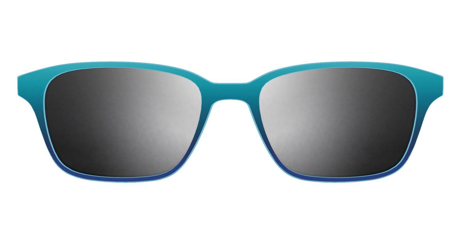 The Polarized Ocean Blue Sun Top - Front Top Image - Pair Eyewear
