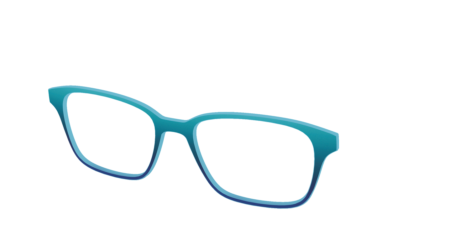 The Ocean Blue - Angle Top Image - Pair Eyewear
