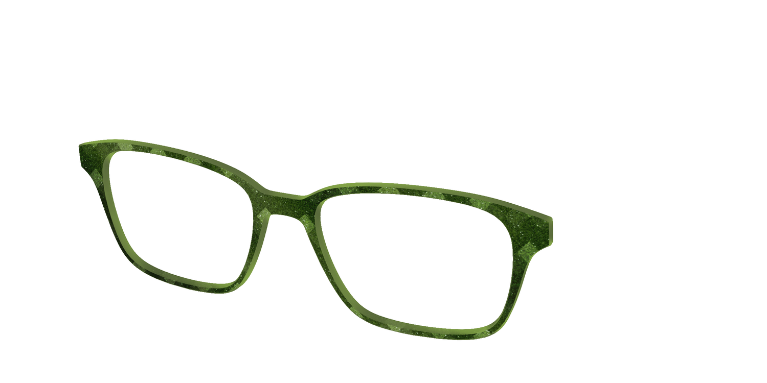 The Olive Geo - Angle Top Image - Pair Eyewear