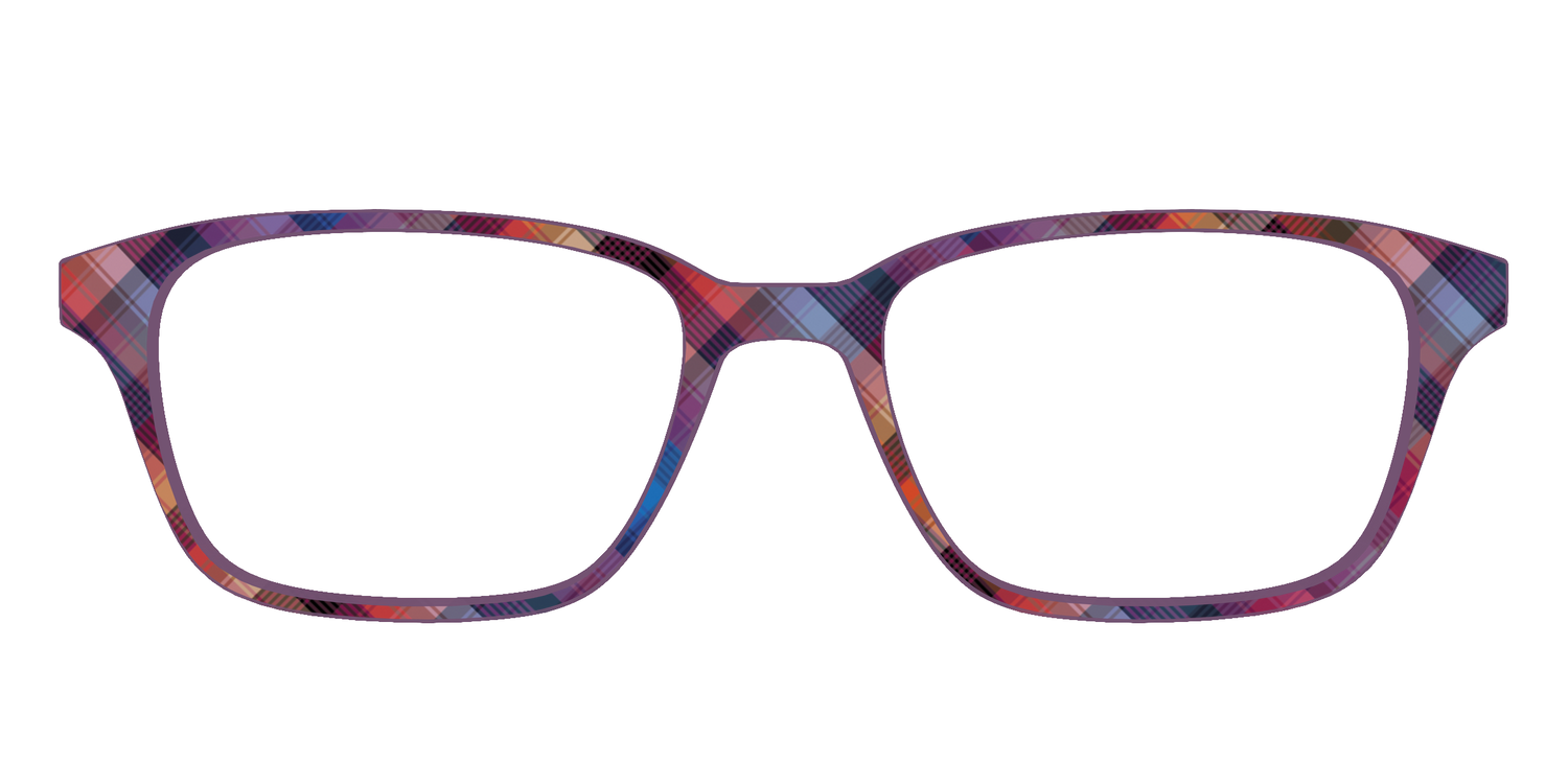 The Ombre Plaid - Front Top Image - Pair Eyewear
