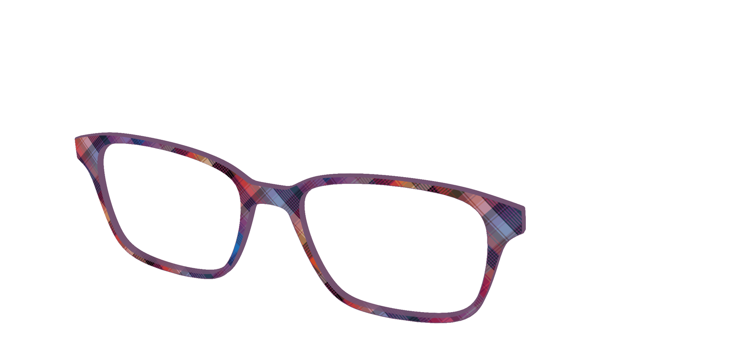 The Ombre Plaid - Angle Top Image - Pair Eyewear