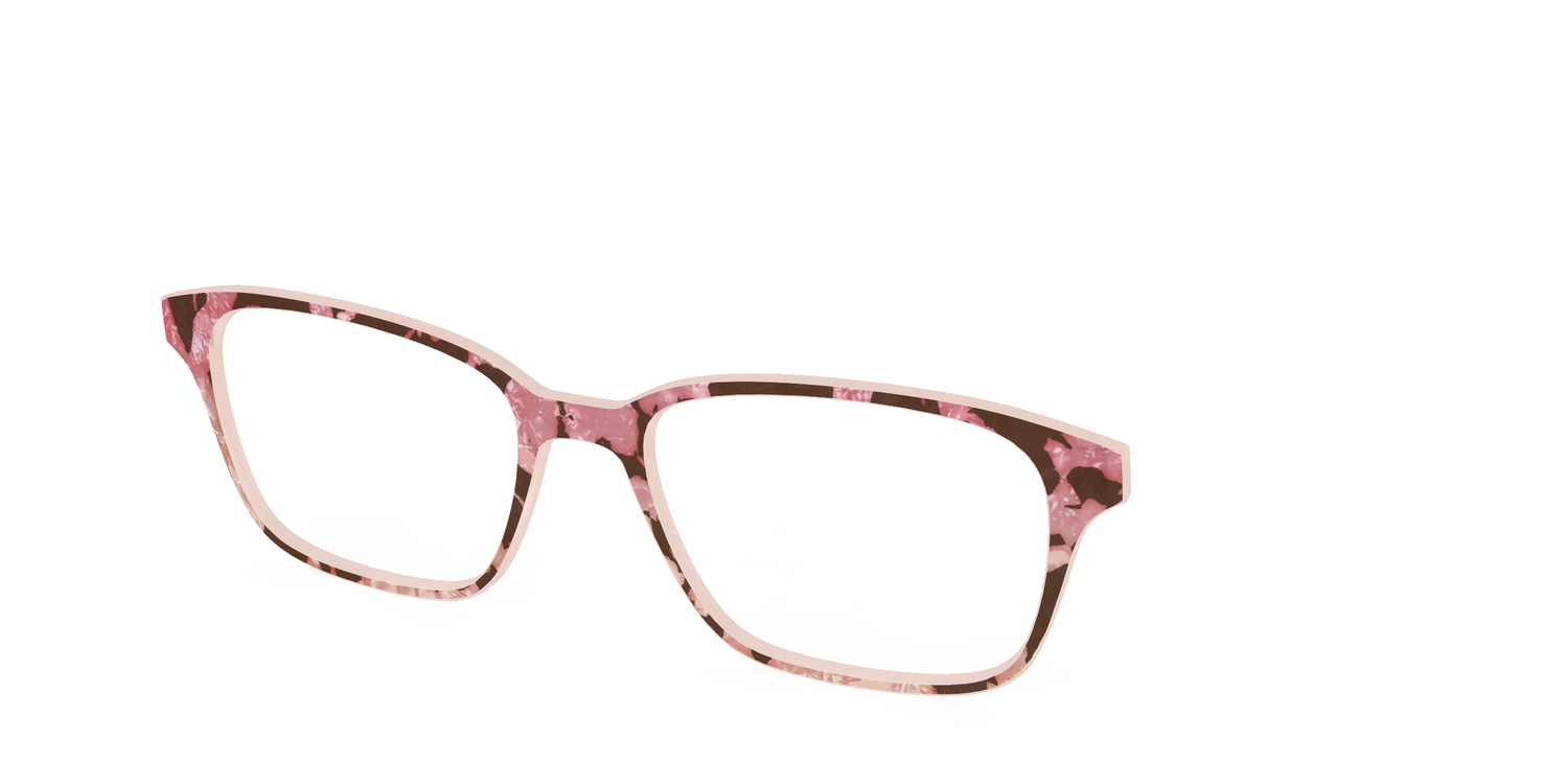 The Pale Peach Pearl Tortoise - Angle Top Image - Pair Eyewear