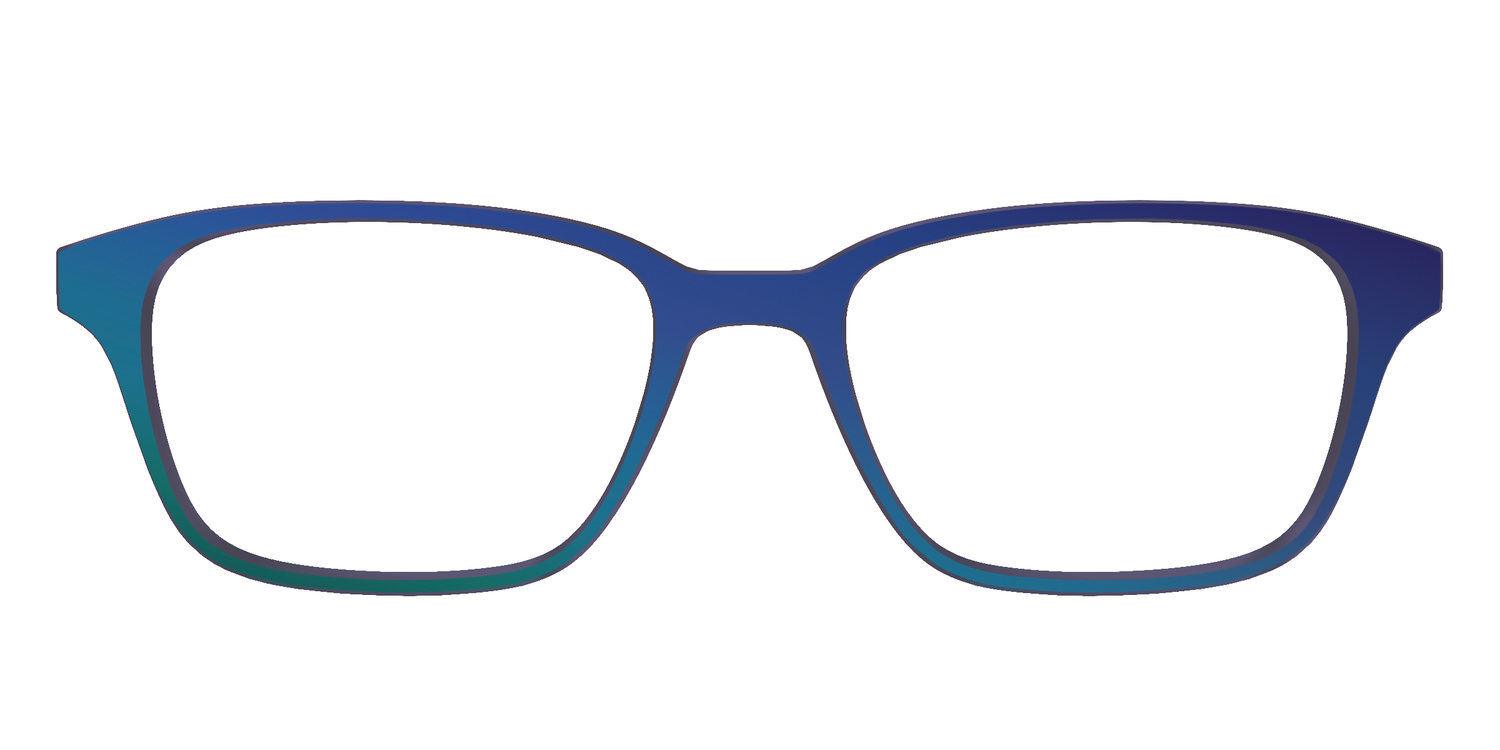 The Peacock Ombre - Front Top Image - Pair Eyewear