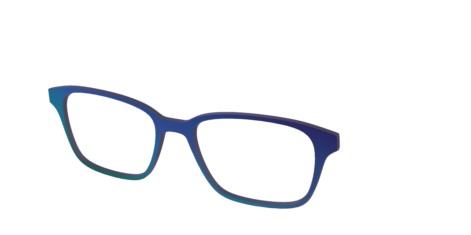 The Peacock Ombre - Angle Top Image - Pair Eyewear