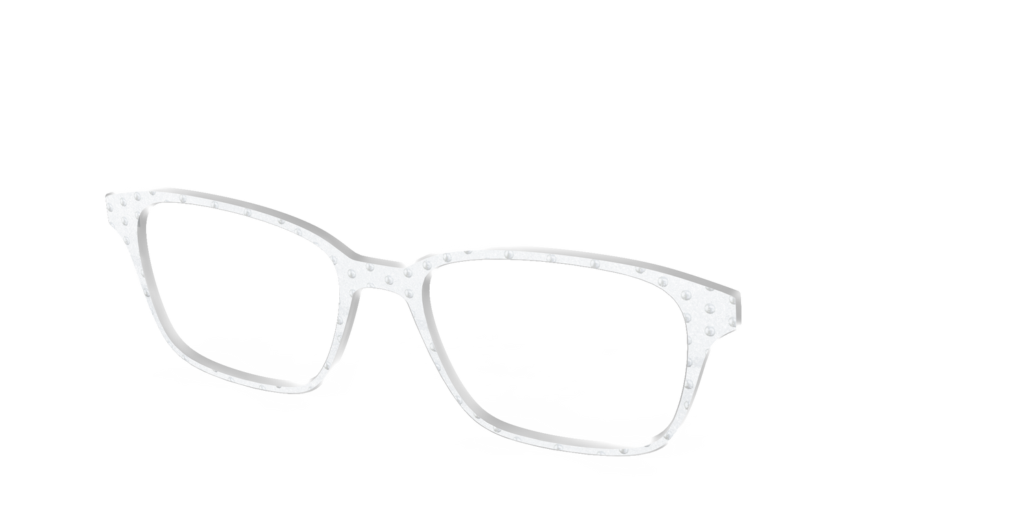 The Pearl Shimmer Polka Dots - Angle Top Image - Pair Eyewear